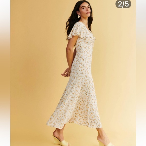 Reformation Bronwen midi dress size 10 - Picture 1 of 11